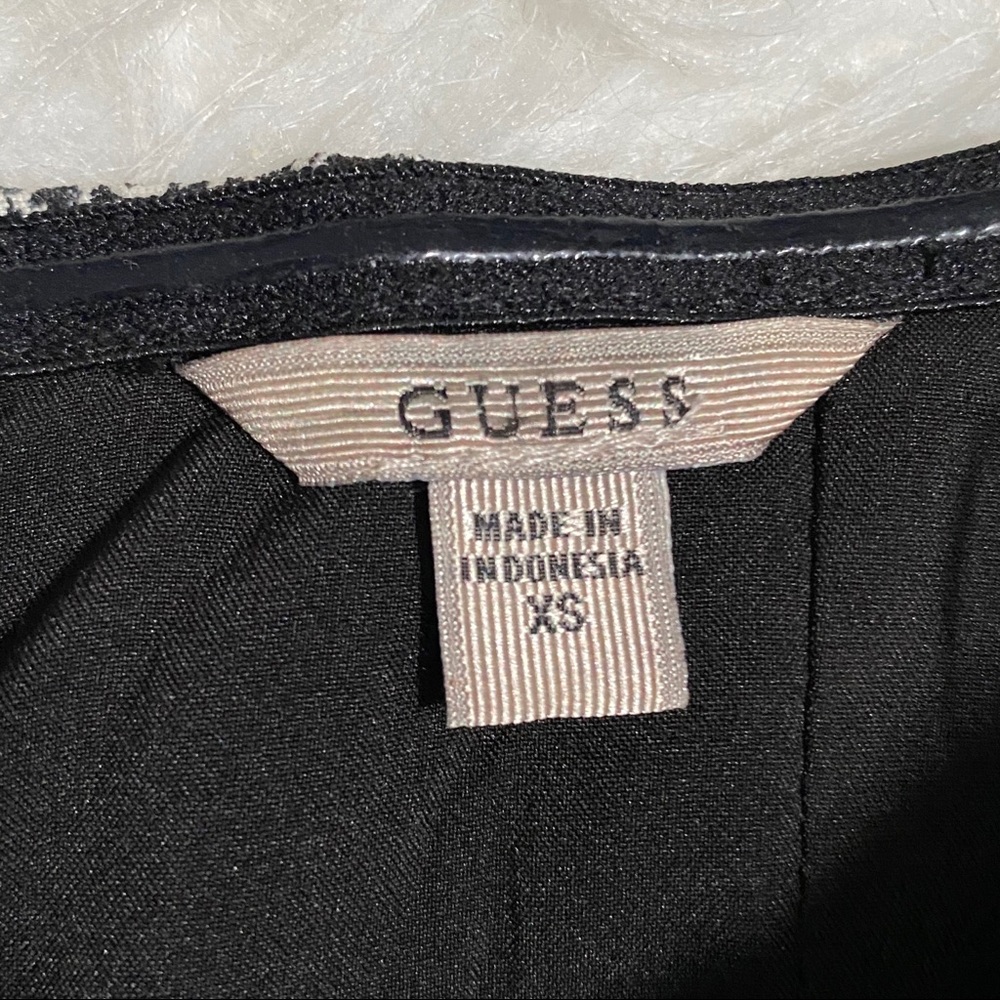 GUESS Black & GRAY Print Strapless Top - Picture 6 of 6